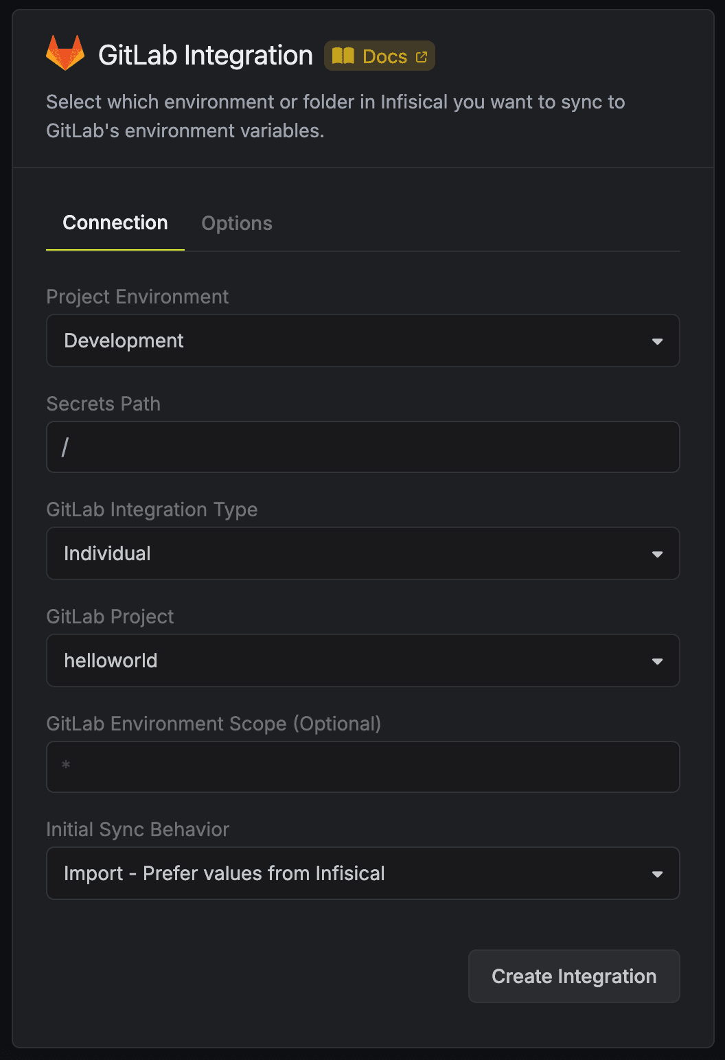 GitLab Integration Setup