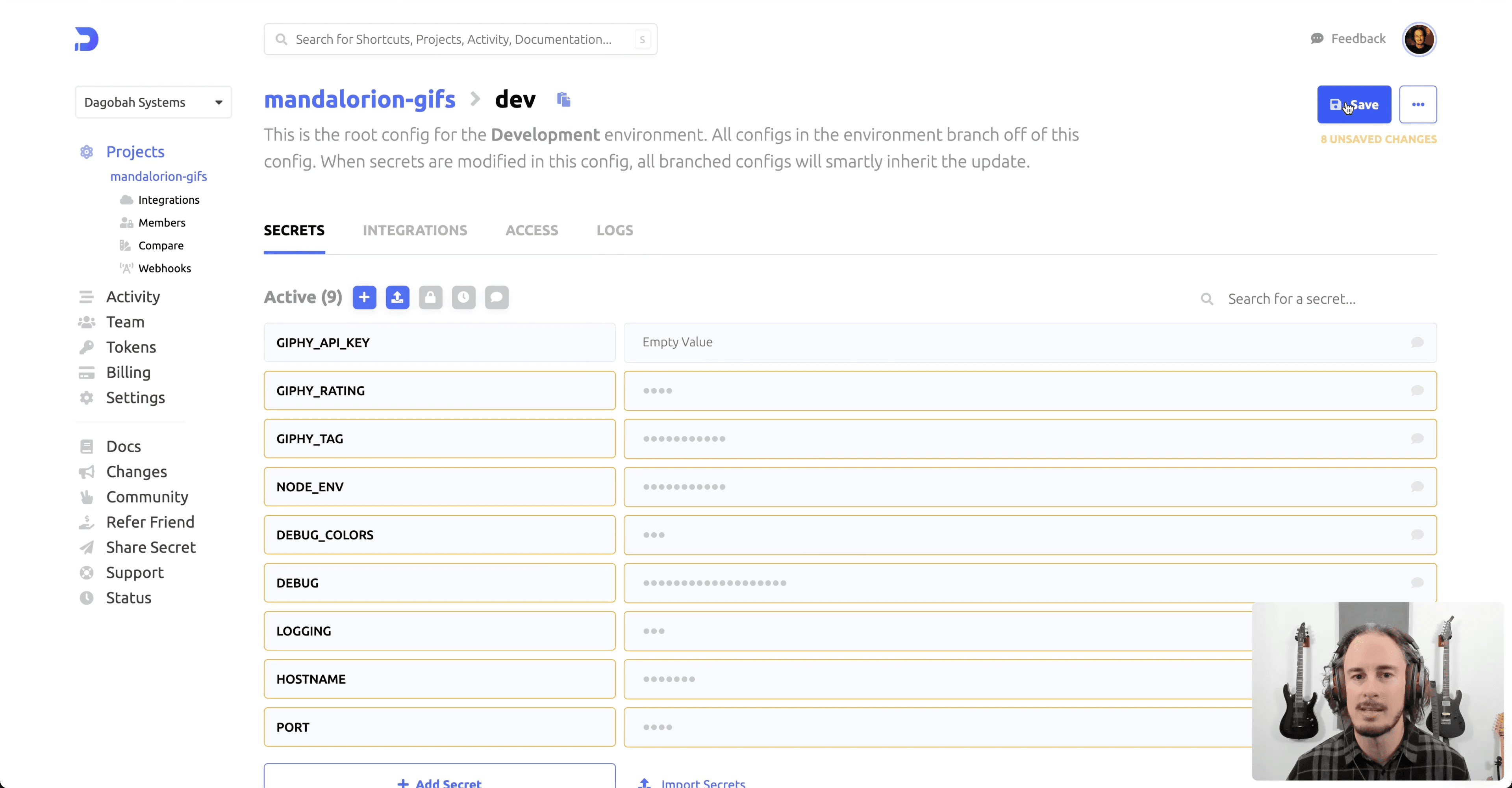 Hashicorp Vault Dashboard