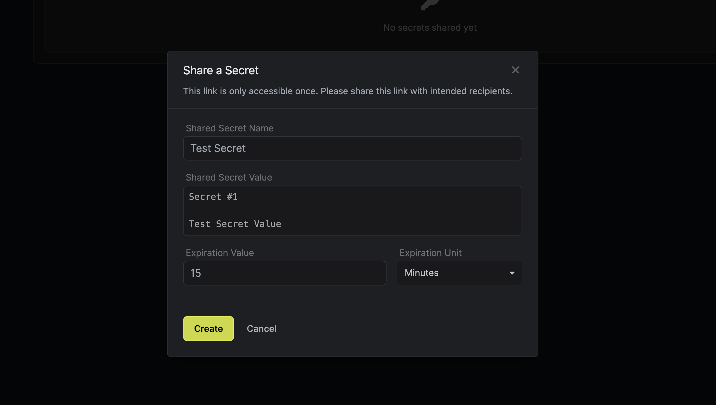 Infisical Secret Sharing